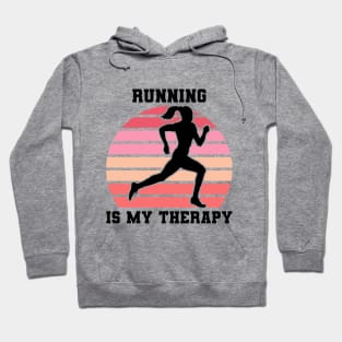 Running Is My Therapy Hoodie